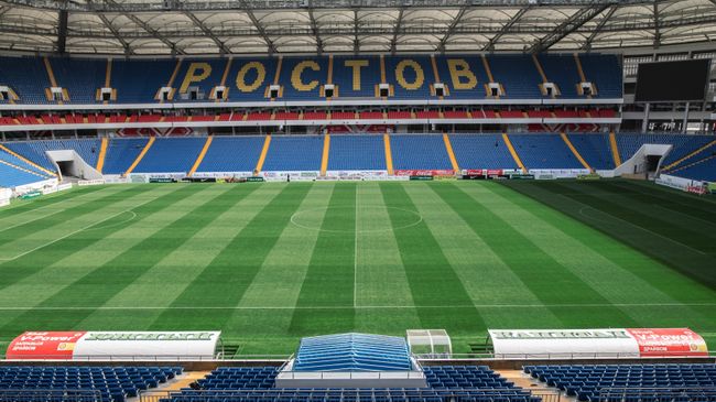 На футбольном стадионе Ростов Арена На футбольном стадионе Ростов Арена