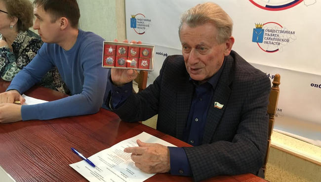 Презентация съедобных орденов времен Великой Отечественной войны на брифинге на ГТРК Саратов. 27 апреля 2018 Презентация съедобных орденов времен Великой Отечественной войны на брифинге на ГТРК Саратов. 27 апреля 2018