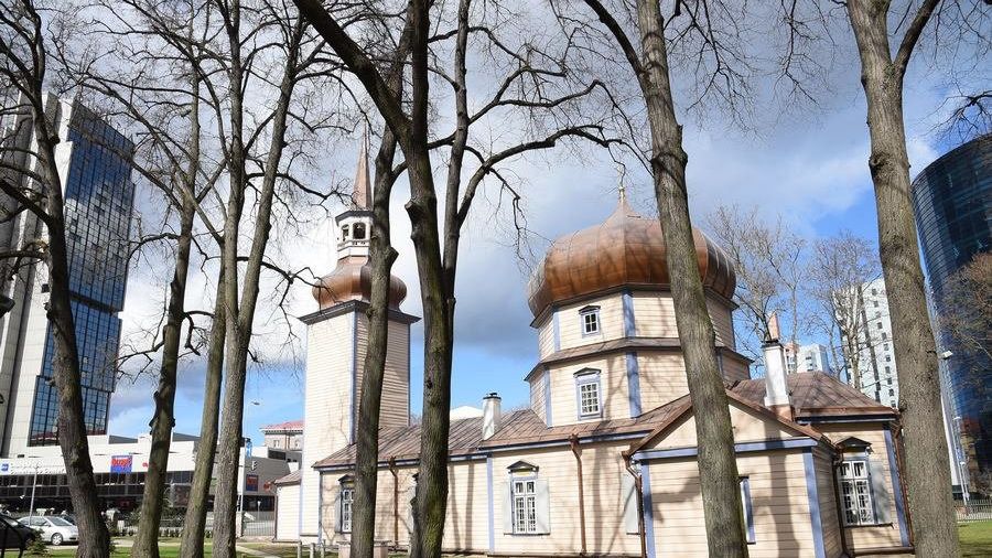 Храм Рождества Пресвятой Богородицы (Казанская церковь) в Таллине Храм Рождества Пресвятой Богородицы (Казанская церковь) в Таллине - РИА Новости, 1920, 09.10.2022