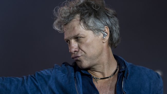 Американский певец Джон Бон Джови на фестивале Rock In Rio в Бразилии. 22 сентября 2017