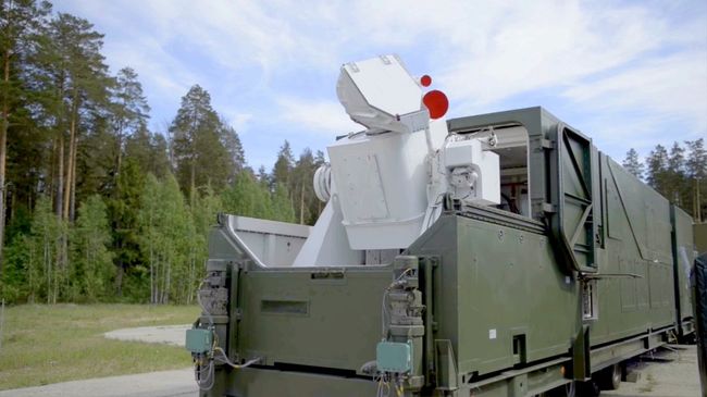 Боевой лазерный комплекс Пересвет в боевом положении Боевой лазерный комплекс Пересвет в боевом положении