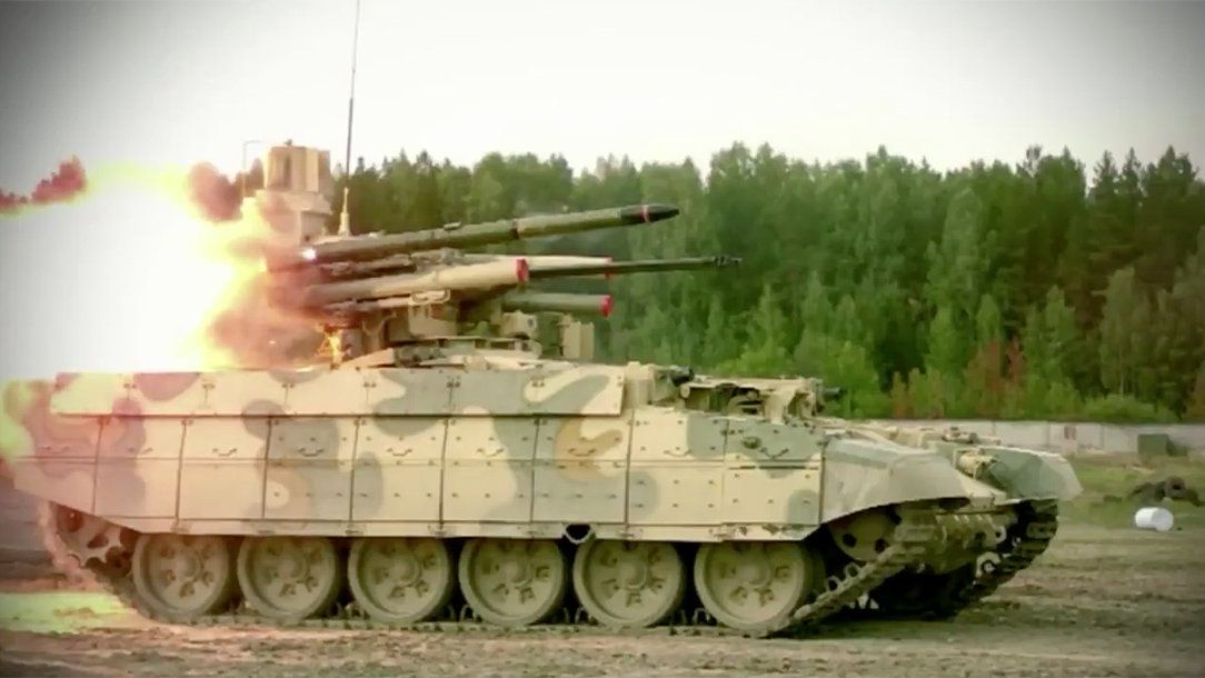 Боевая машина поддержки танков (БМПТ) Терминатор Боевая машина поддержки танков (БМПТ) Терминатор - РИА Новости, 1920, 08.12.2020
