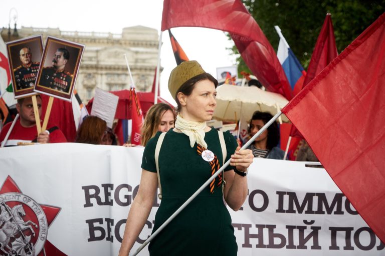 Участники акции Бессмертный полк в Риме Участники акции Бессмертный полк в Риме