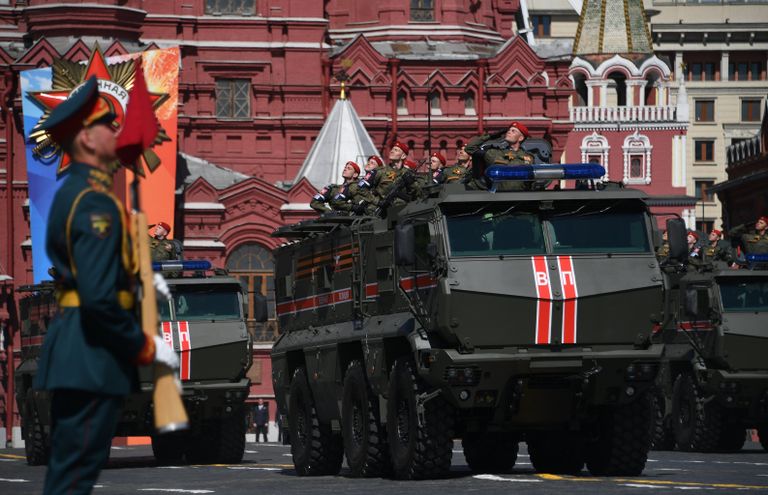Бронеавтомобиль Тайфун-К на военном параде, посвященном 73-й годовщине Победы в ВОВ
