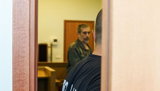 Владимир Линдерман на заседании суда в Риге. 10 мая 2018 Владимир Линдерман на заседании суда в Риге. 10 мая 2018