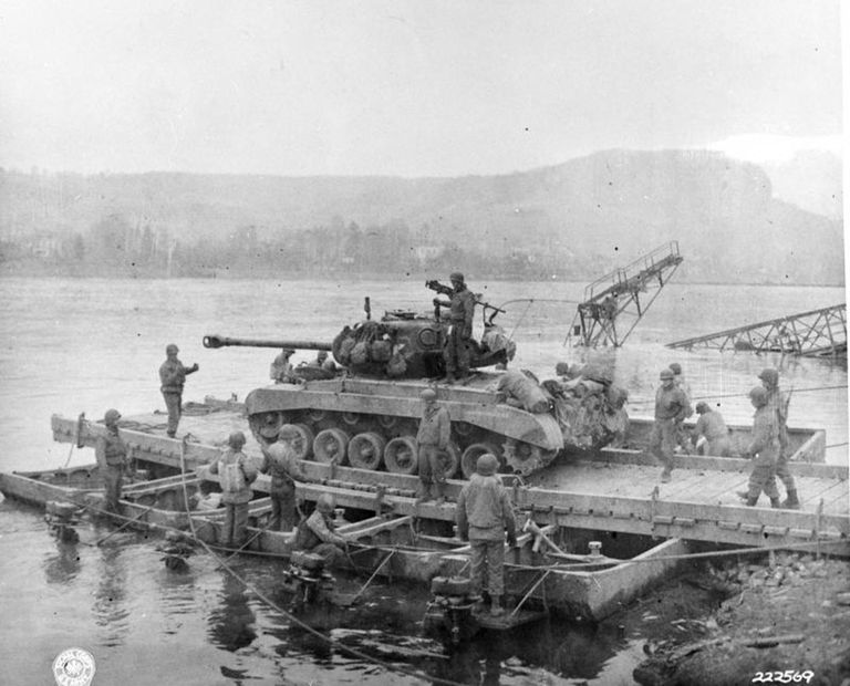 Американский танк M26 Pershing во время Второй мировой войны