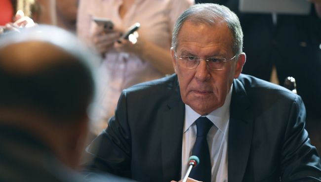 Сергей Лавров во время встречи с министром иностранных дел Египта Самехом Шукри. 14 мая 2018 Сергей Лавров во время встречи с министром иностранных дел Египта Самехом Шукри. 14 мая 2018