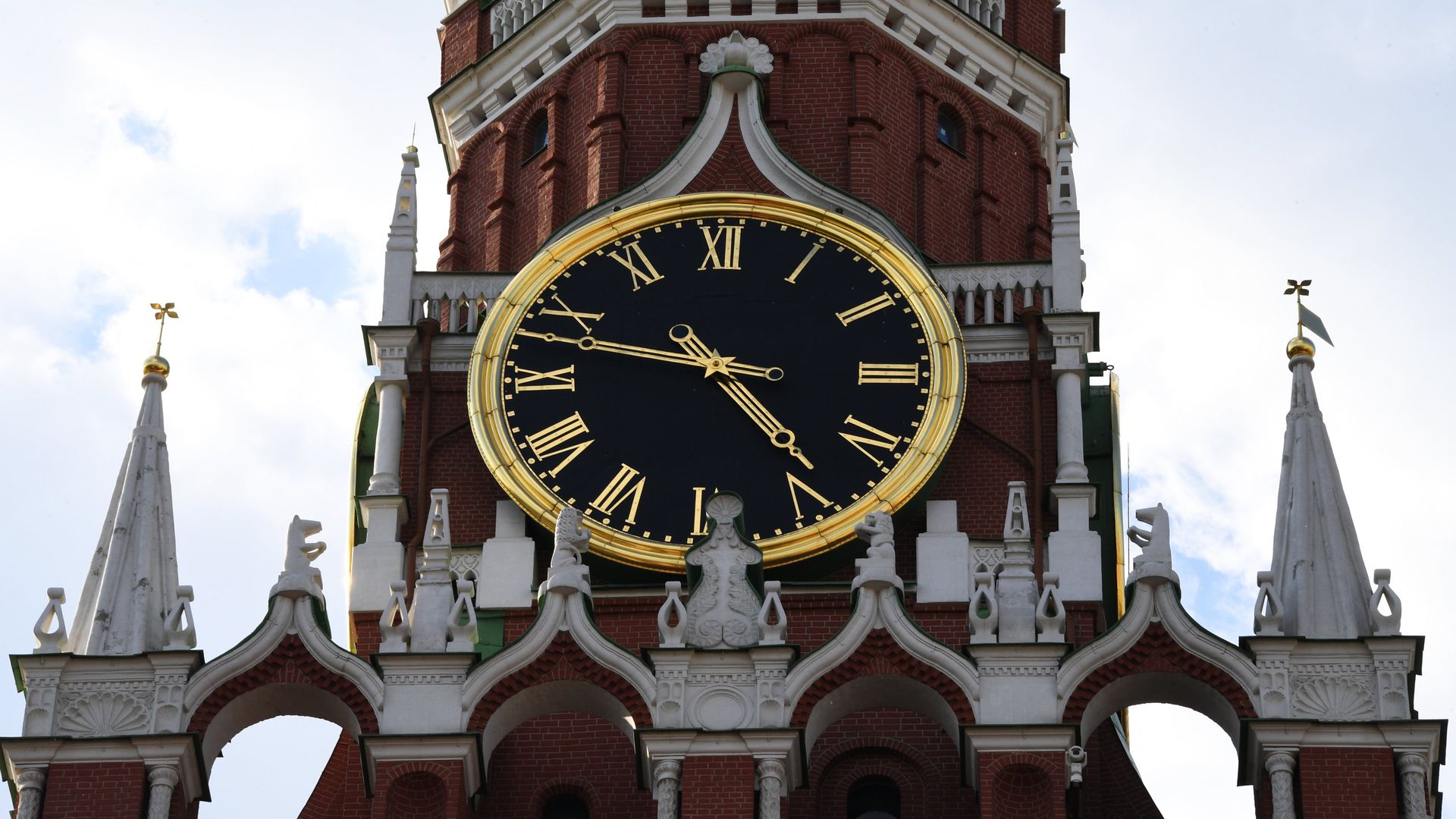 Спасская башня Московского Кремля - РИА Новости, 1920, 16.12.2020