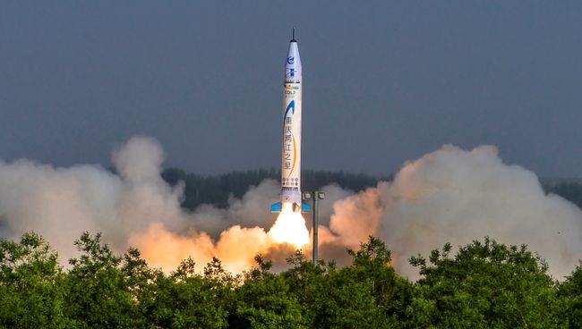 Испытание первой коммерческой ракеты фирмы OneSpace Technology, Китай. 17 мая 2018 Испытание первой коммерческой ракеты фирмы OneSpace Technology, Китай. 17 мая 2018