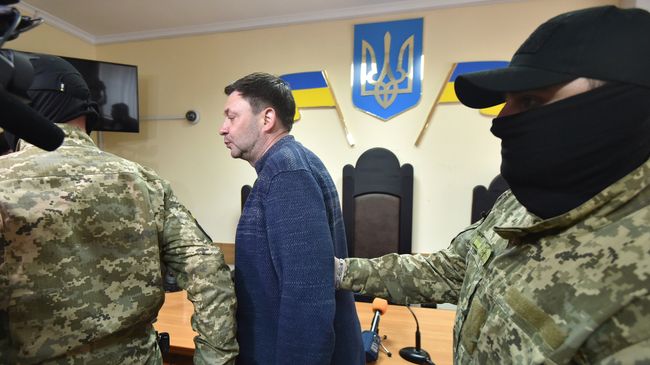 Арестованный Кирилл Вышинский после заседания суда в Херсоне. 17 мая 2018