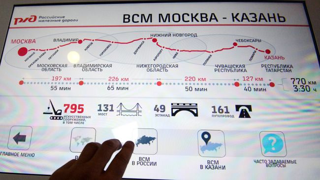 Открытие Информационного центра ВСМ Москва – Казань. Архивное фото Открытие Информационного центра ВСМ Москва – Казань. Архивное фото