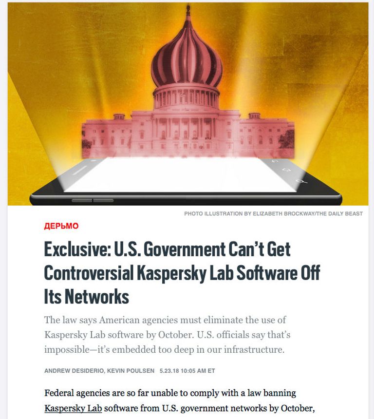 Скриншот страницы сайта The Daily Beast