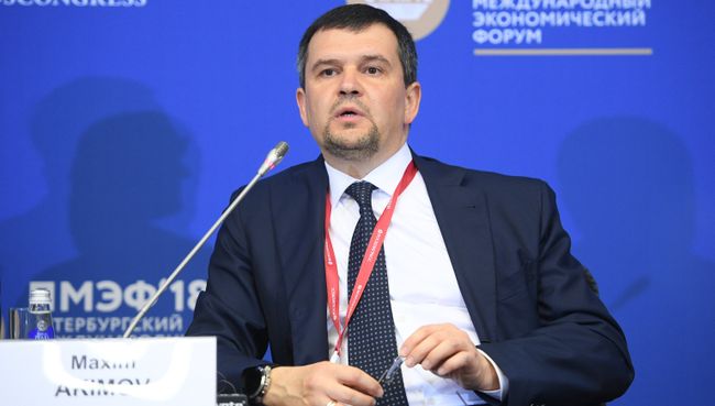 Заместитель председателя правительства Российской Федерации Максим Акимов на Петербургском международном экономическом форуме. 24 мая 2018 Заместитель председателя правительства Российской Федерации Максим Акимов на Петербургском международном экономическом форуме. 24 мая 2018
