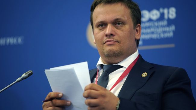 Губернатор Новгородской области Андрей Никитин на Петербургском международном экономическом форуме. 24 мая 2018