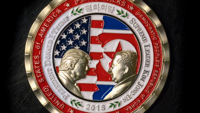Памятная монета, приуроченная к саммиту США - КНДР Памятная монета, приуроченная к саммиту США - КНДР
