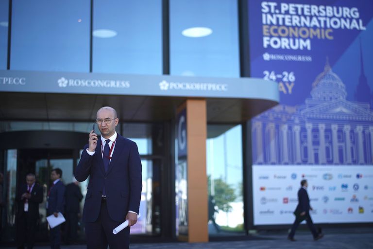 На Петербургском международном экономическом форуме На Петербургском международном экономическом форуме