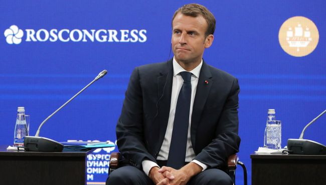 Президент Франции Эммануэль Макрон на Петербургском международном экономическом форуме. 25 мая 2018 Президент Франции Эммануэль Макрон на Петербургском международном экономическом форуме. 25 мая 2018