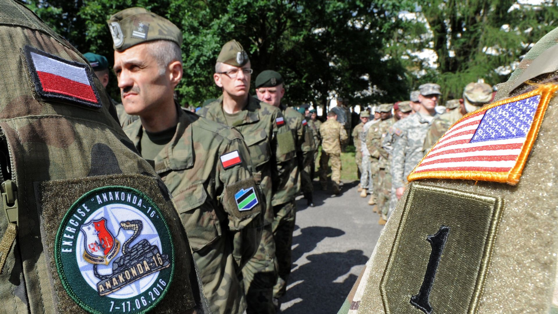 Польские и американские военные во время учений в Польше Польские и американские военные во время учений в Польше - РИА Новости, 1920, 09.08.2023