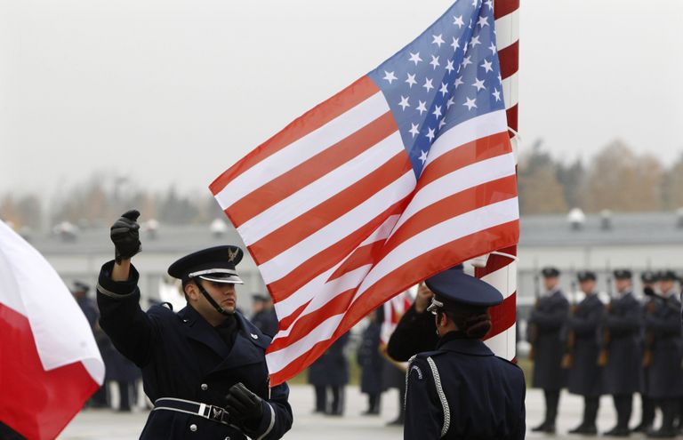 Открытие базы ВВС США в Ласке, Польша. 2012 год Открытие базы ВВС США в Ласке, Польша. 2012 год