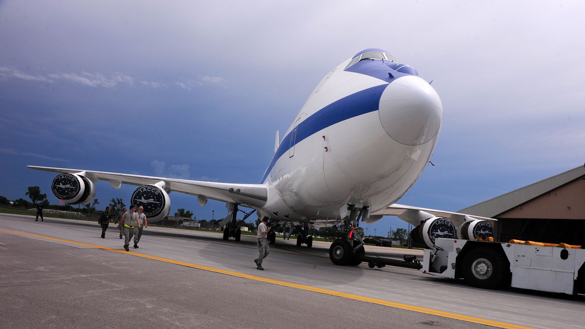 Американский самолет судного дня Boeing E-4B Американский самолет судного дня Boeing E-4B - РИА Новости, 1920, 24.02.2026