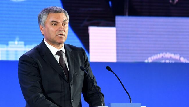 Председатель Государственной Думы РФ Вячеслав Володин. Архивное фото