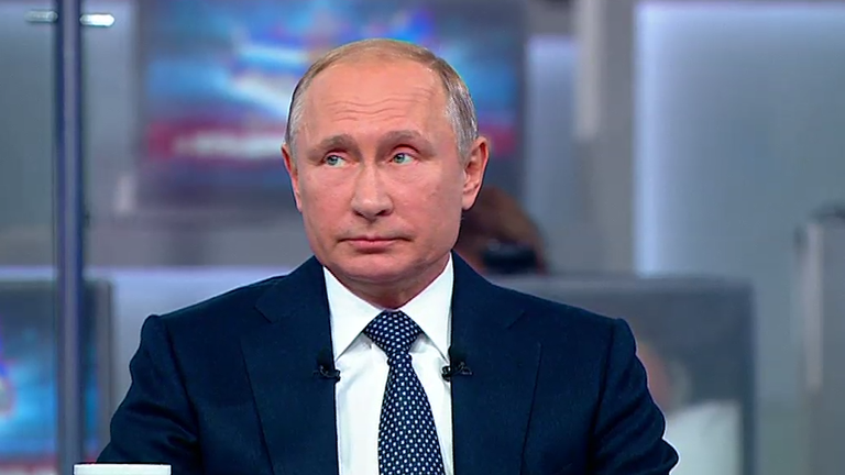 Путин ответил на вопрос о самоиронии