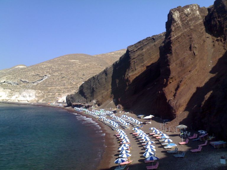 Красный пляж Akrotiri