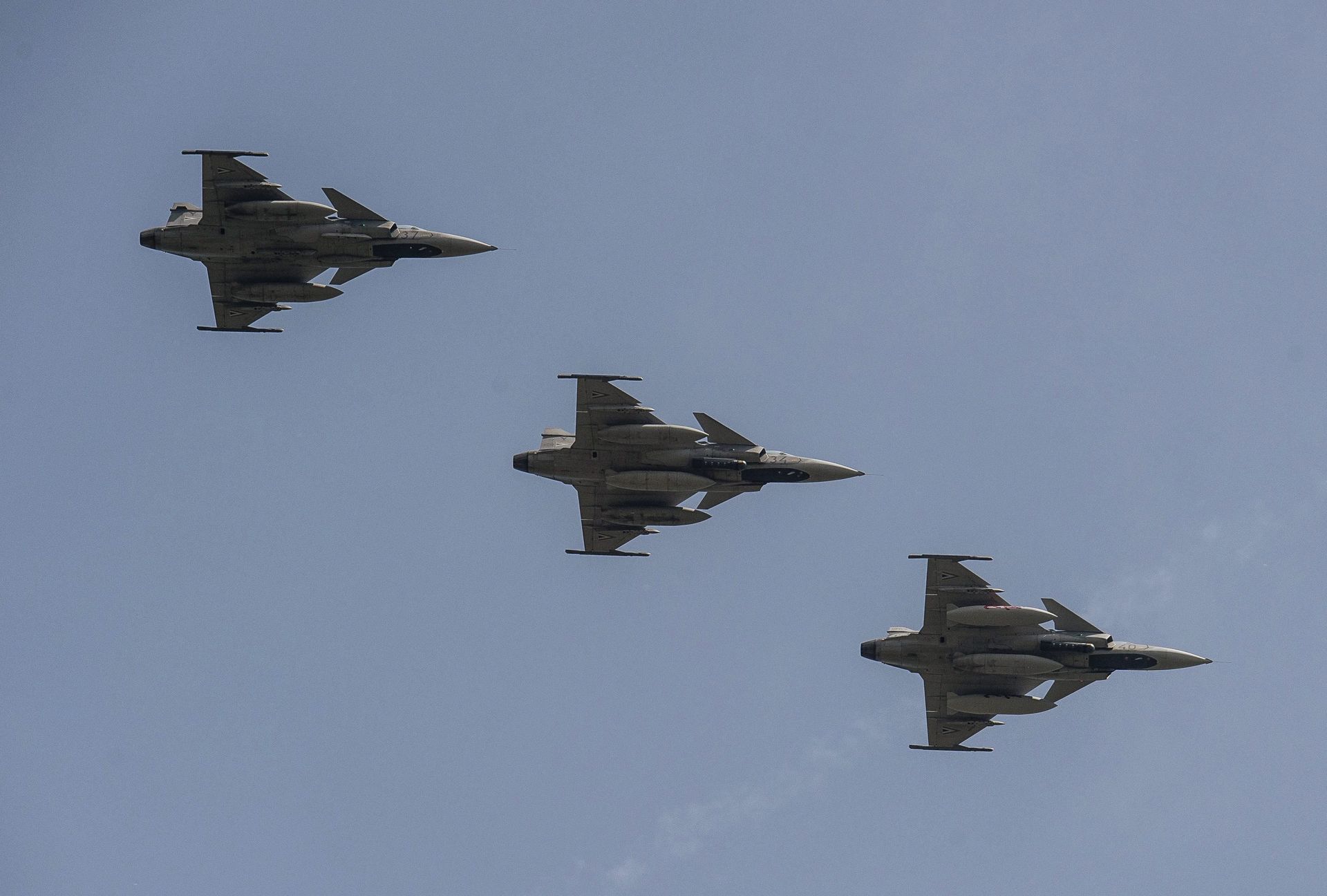 Многоцелевые истребители Saab JAS 39 Gripen Многоцелевые истребители Saab JAS 39 Gripen - РИА Новости, 1920, 25.04.2023