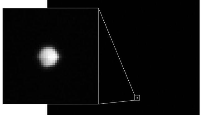 Первая относительно четкая фотография астероида Рюгю Первая относительно четкая фотография астероида Рюгю