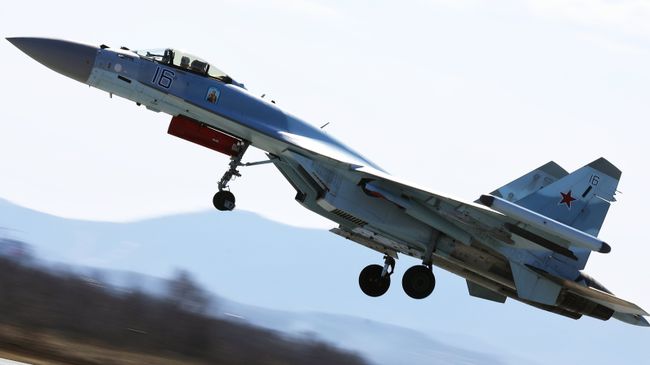 Истребитель Су-35 на соревнованиях военных летчиков Авиадартс-2018. Архивное фото