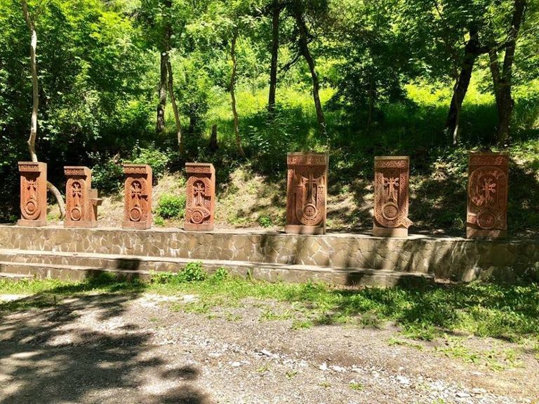 Территория Армянского монастыря Сурб-Хач в Крыму 