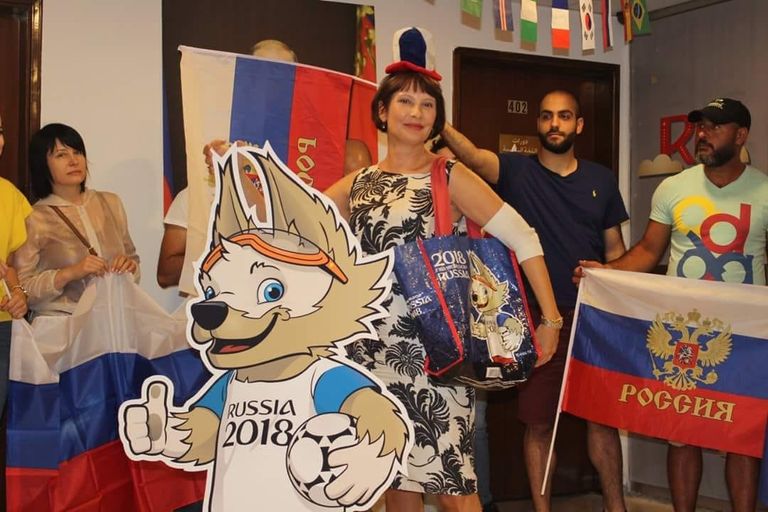Болельщики за сборную РФ в Русском центре Науки и культуры в Бейруте Болельщики за сборную РФ в Русском центре Науки и культуры в Бейруте