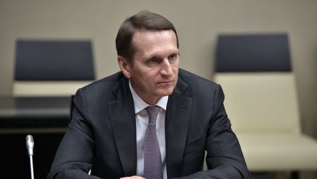 Директор Службы внешней разведки Сергей Нарышкин Директор Службы внешней разведки Сергей Нарышкин