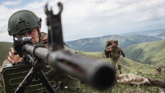 Учения военнослужащих Южного военного округа. Архивное фото Учения военнослужащих Южного военного округа. Архивное фото