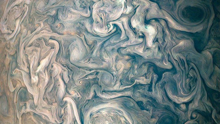Облака на Юпитере, снятые зондом Juno Облака на Юпитере, снятые зондом Juno