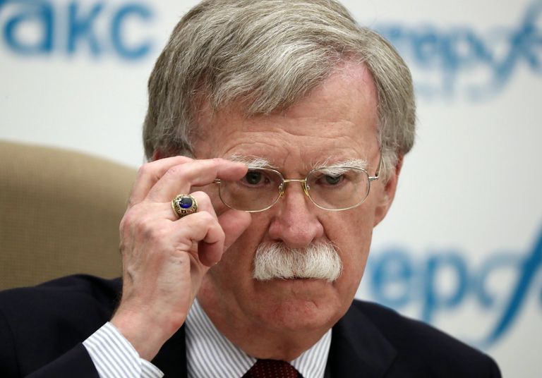 Советник президента США по вопросам национальной безопасности Джон Болтон на пресс-конференции в Москве Советник президента США по вопросам национальной безопасности Джон Болтон на пресс-конференции в Москве