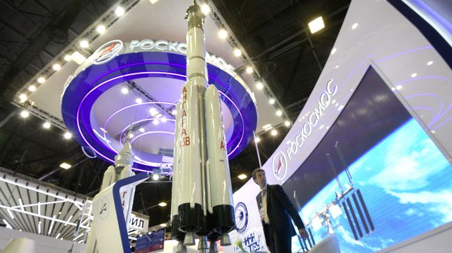 Стенд Роскосмоса на выставке Стенд Роскосмоса на выставке