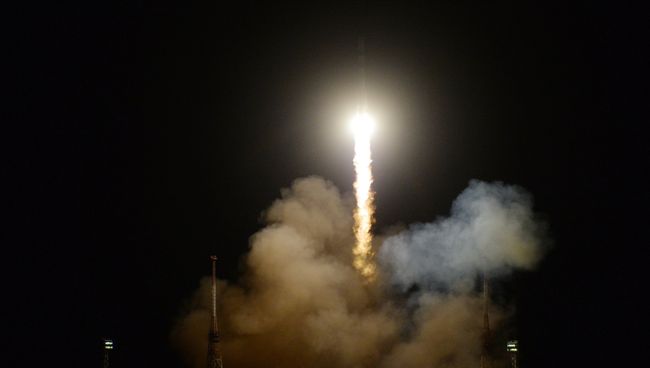 Запуск РН «Союз-2.1А» С ТГК «Прогресс МС-09» с космодрома Байконур Запуск РН «Союз-2.1А» С ТГК «Прогресс МС-09» с космодрома Байконур