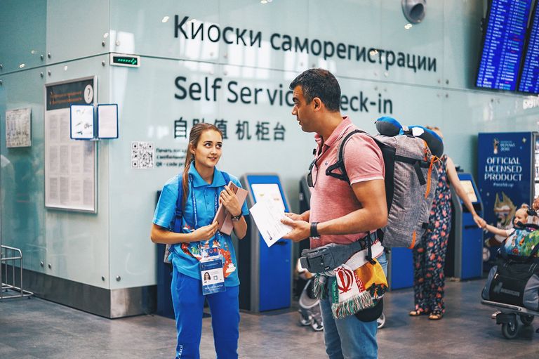 Добровольцы оргкомитета помогали по 20 функциональным направлениям для основных клиентских групп ФИФА