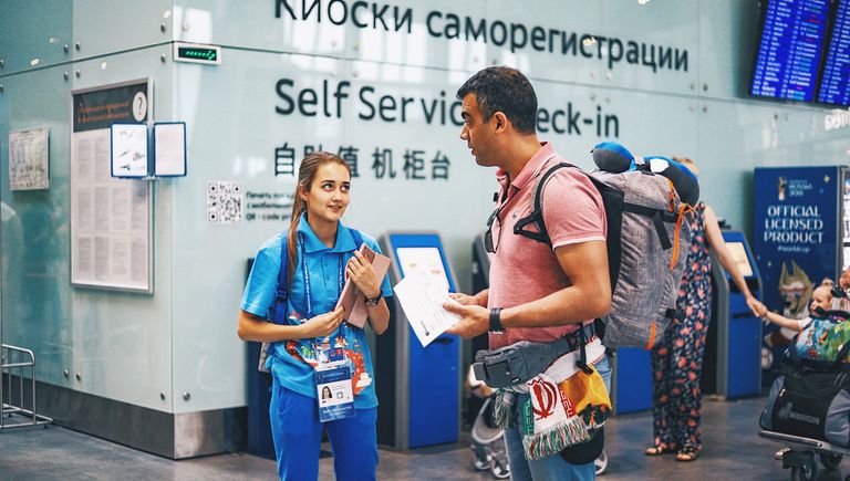 Добровольцы оргкомитета помогали по 20 функциональным направлениям для основных клиентских групп ФИФА
