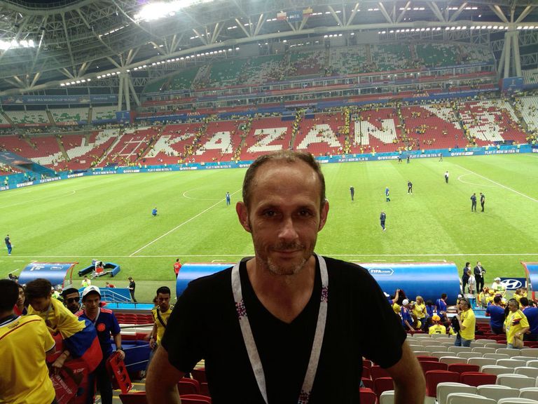Джастин Уоллей на стадионе Казань Арена Джастин Уоллей на стадионе Казань Арена