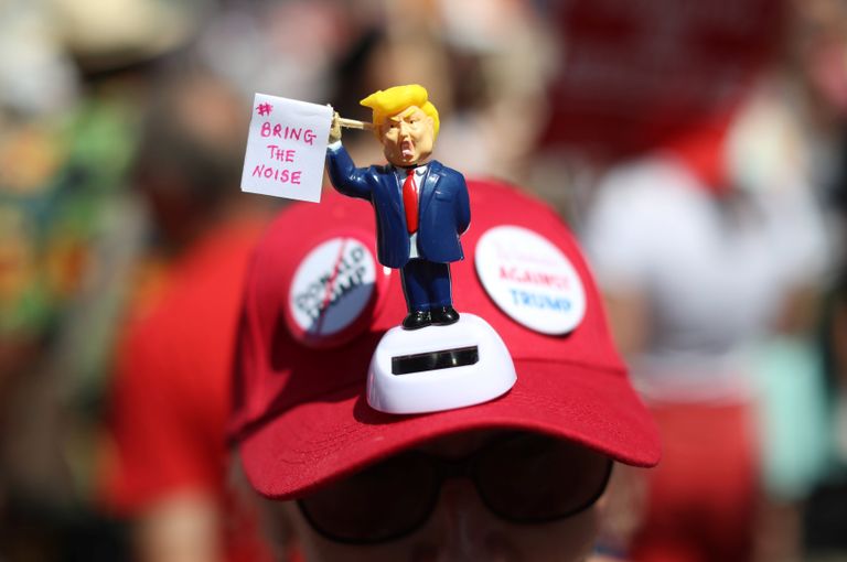 Акция протеста против президента США Дональда Трампа в Лондоне