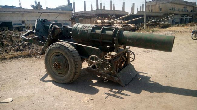 Военная техника, сданная вооруженными группами в Дераа Военная техника, сданная вооруженными группами в Дераа