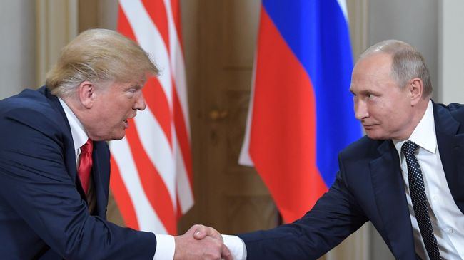 Встреча президента РФ Владимира Путина и президента США Дональда Трампа