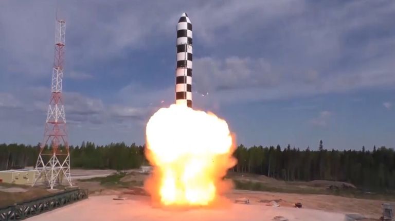 Испытания межконтинентальной баллистической ракеты Сармат Испытания межконтинентальной баллистической ракеты Сармат