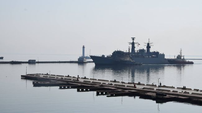 Корабли военно-морской группы НАТО в порту Одессы. Архивное фото