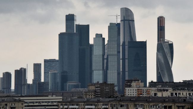 Небоскребы делового центра Москва-сити