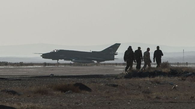 Самолет Су-22 сирийских ВВС Самолет Су-22 сирийских ВВС