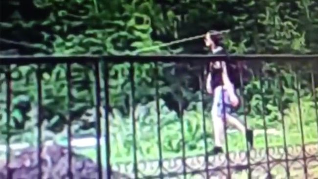 Подозреваемый в убийстве девочки в Серпухове. Стоп-кадр видео