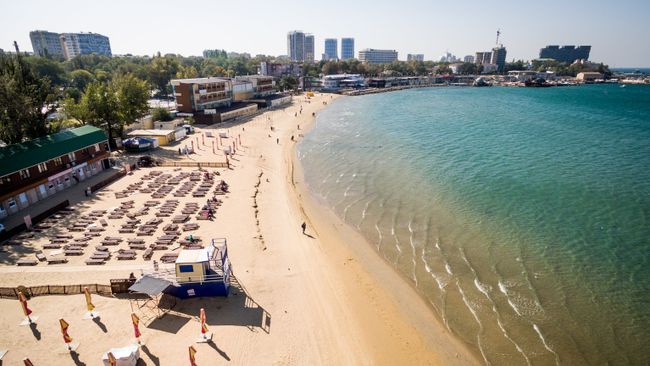 Центральный пляж в Анапе
